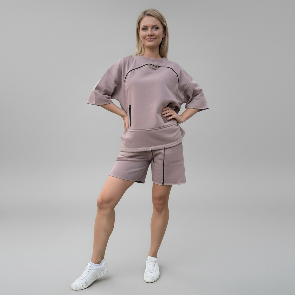 BEIGE HOODED SWEATSHIRT ALTERNATIVE: SUMMER SPHYNX CAT SWEATSHIRT