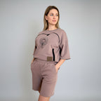 BEIGE SUMMER SWEATSHIRT for SPHYNX CAT WITH POUCH