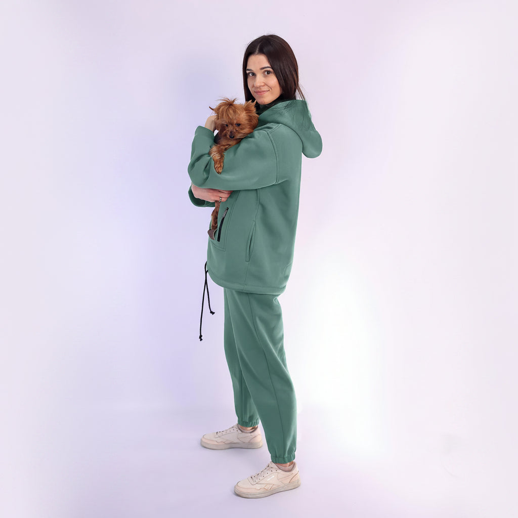 High-End Designer Fashion Green Clothes Set Secondary image