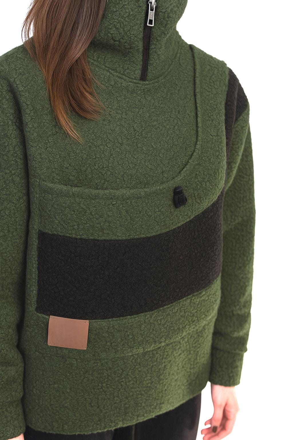 Boucle Pet Carrier Sweatshirt - Kangaroo Pocket Cat or Dog Lover Gift