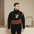 Bouclé Pet Carrier Sweatshirt, Handcrafted Cat and Small Dog Sling