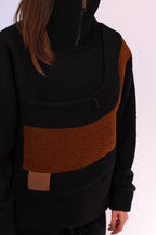 Boucle Pet Carrier Black Sweatshirt, Hands-Free Dog and Cat Sling