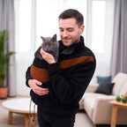 Bouclé Pet Carrier Sweatshirt, Handcrafted Cat and Small Dog Sling